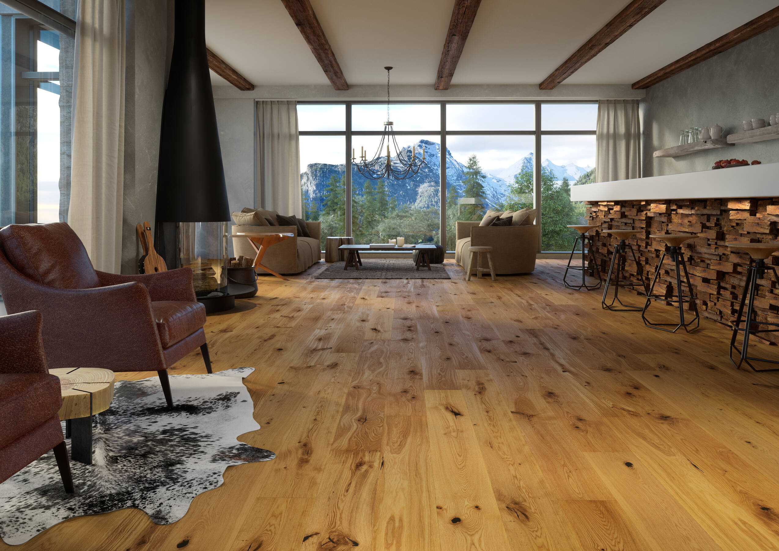 100202 Zillertal wie gewachsen gebürstet room